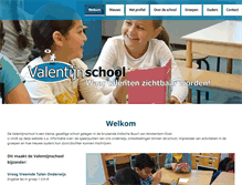 Tablet Screenshot of devalentijnschool.nl